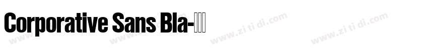 Corporative Sans Bla字体转换